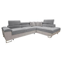 ECKSOFA Cotere Premium, Seite: Rechts - Hellgrau, Holz/Textil (270/202cm) - MIRJAN24