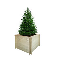 HOCHBEET HOLZ - 78x78xH57 cm - M621 - Beige, Holz (78/57/78cm) - Timbela