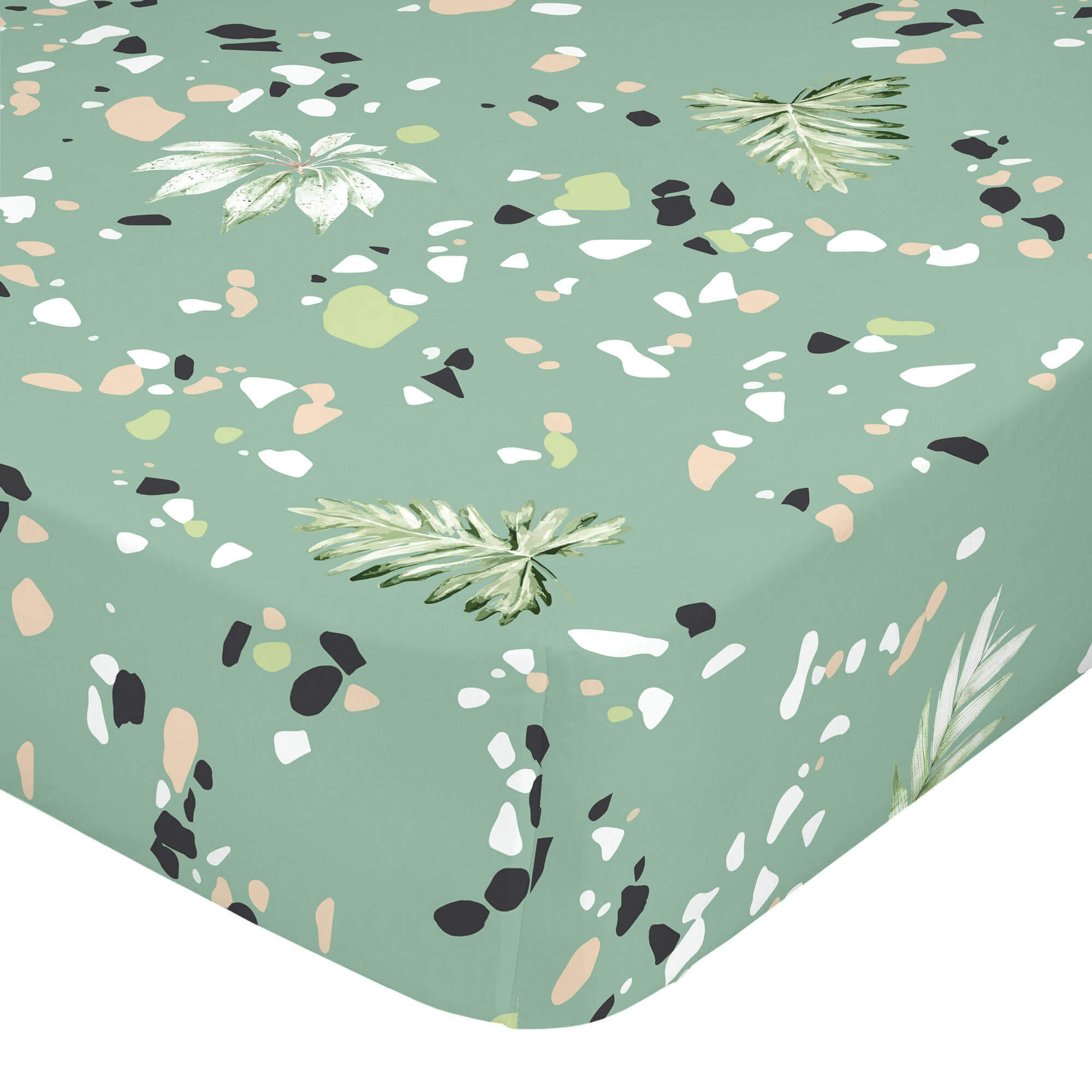 SPANNBETTTUCH delicate 180x200x32 cm mehrfarbig - Multicolor, Textil (180/200cm) - Happy Friday