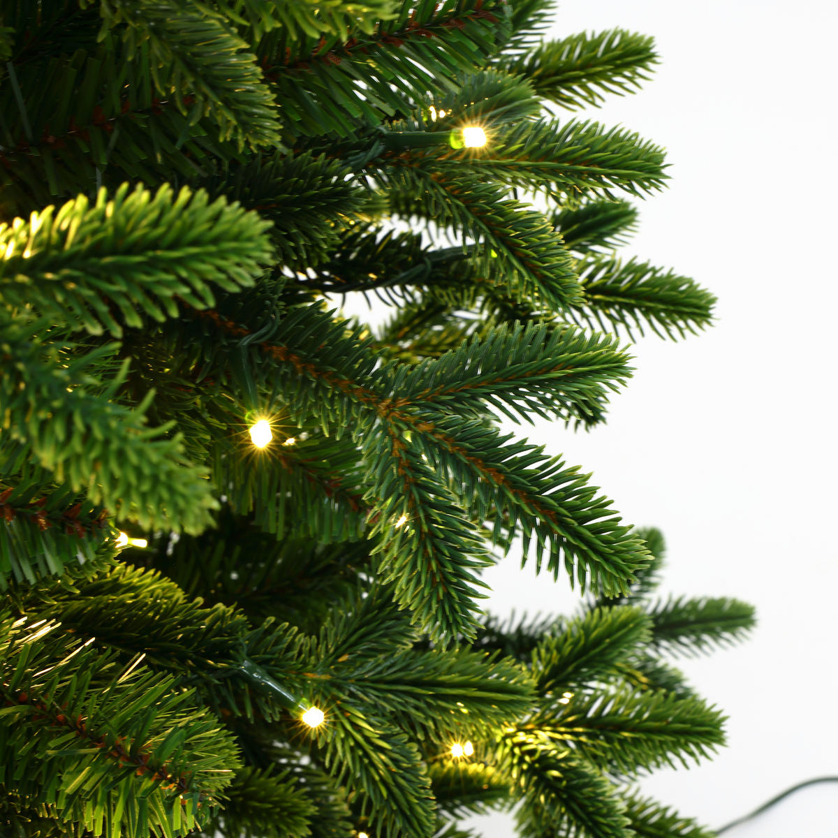 WEIHNACHTSBÄUME mit Beleuchtung - Grün, Kunststoff (75/140cm) - Hometopia