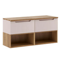 WASCHTISCHUNTERSCHRANK 120.4cm Riva Kaschmir - Beige, Holzwerkstoff (120.4/60/40cm) - Petits-meubles