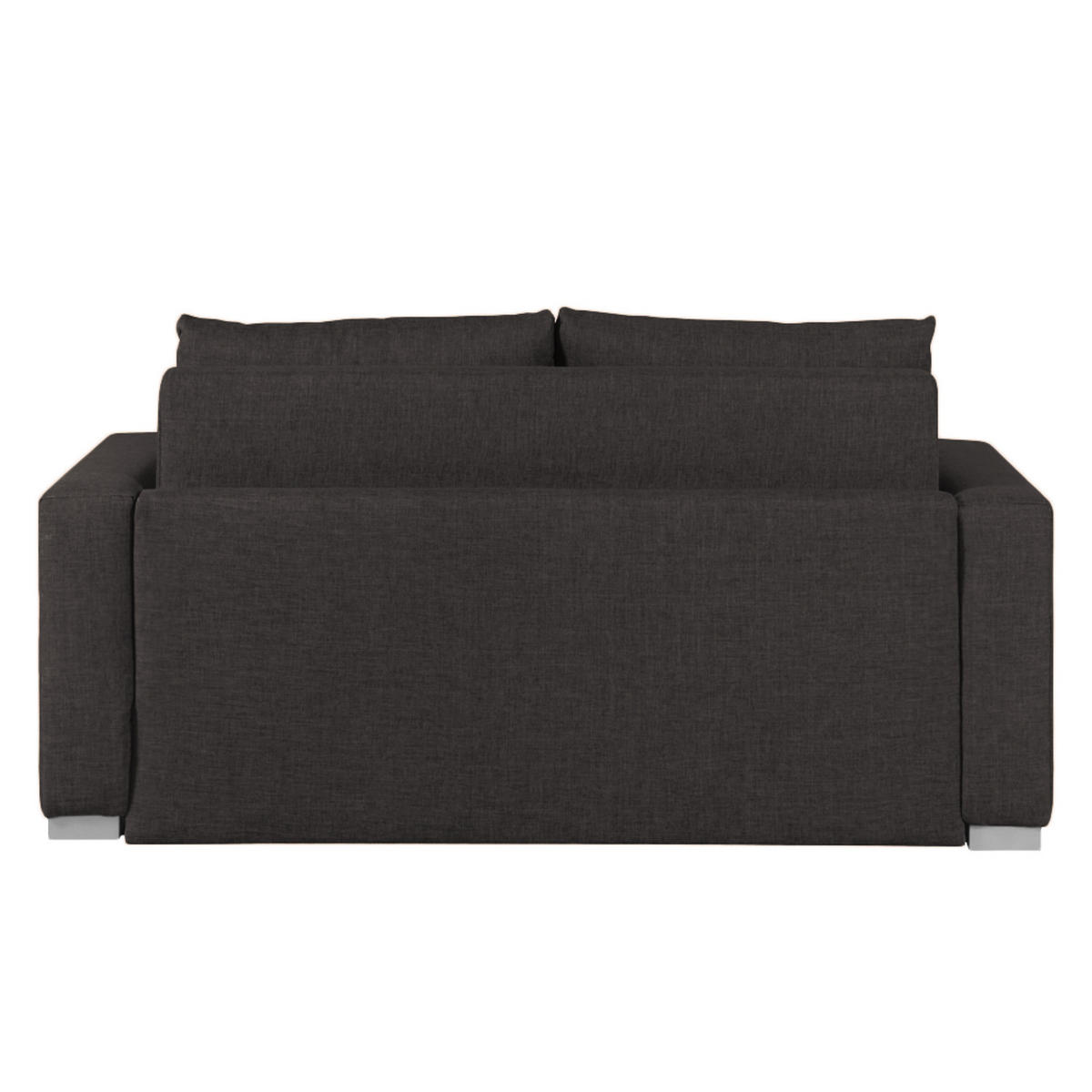 SCHLAFSOFA - Taupe/Silberfarben, Textil (153/90/90cm) - home24