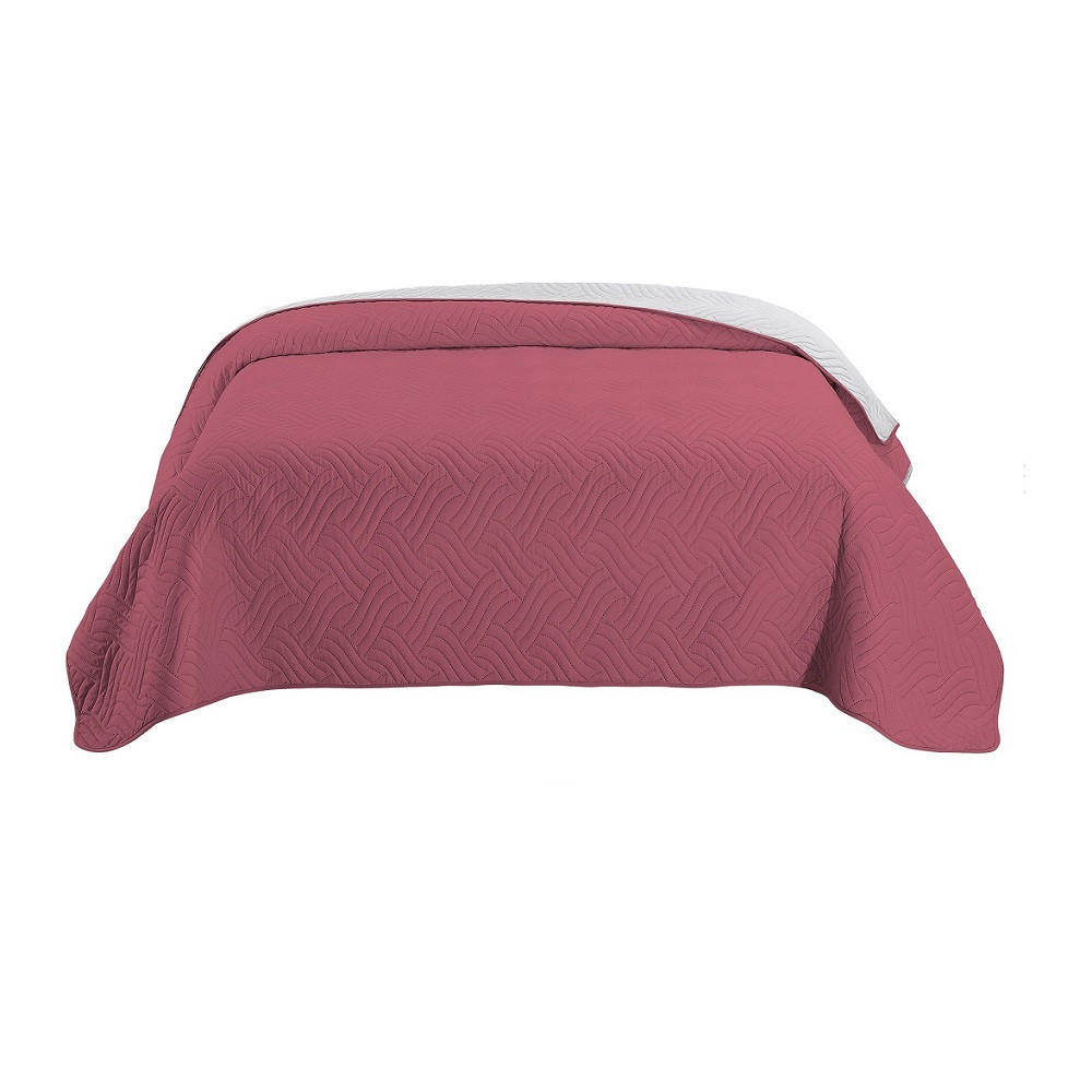TAGESDECKE Wende-Design rosa 170/210 cm Duo-Color - Pink, Textil (170/210cm) - wometo