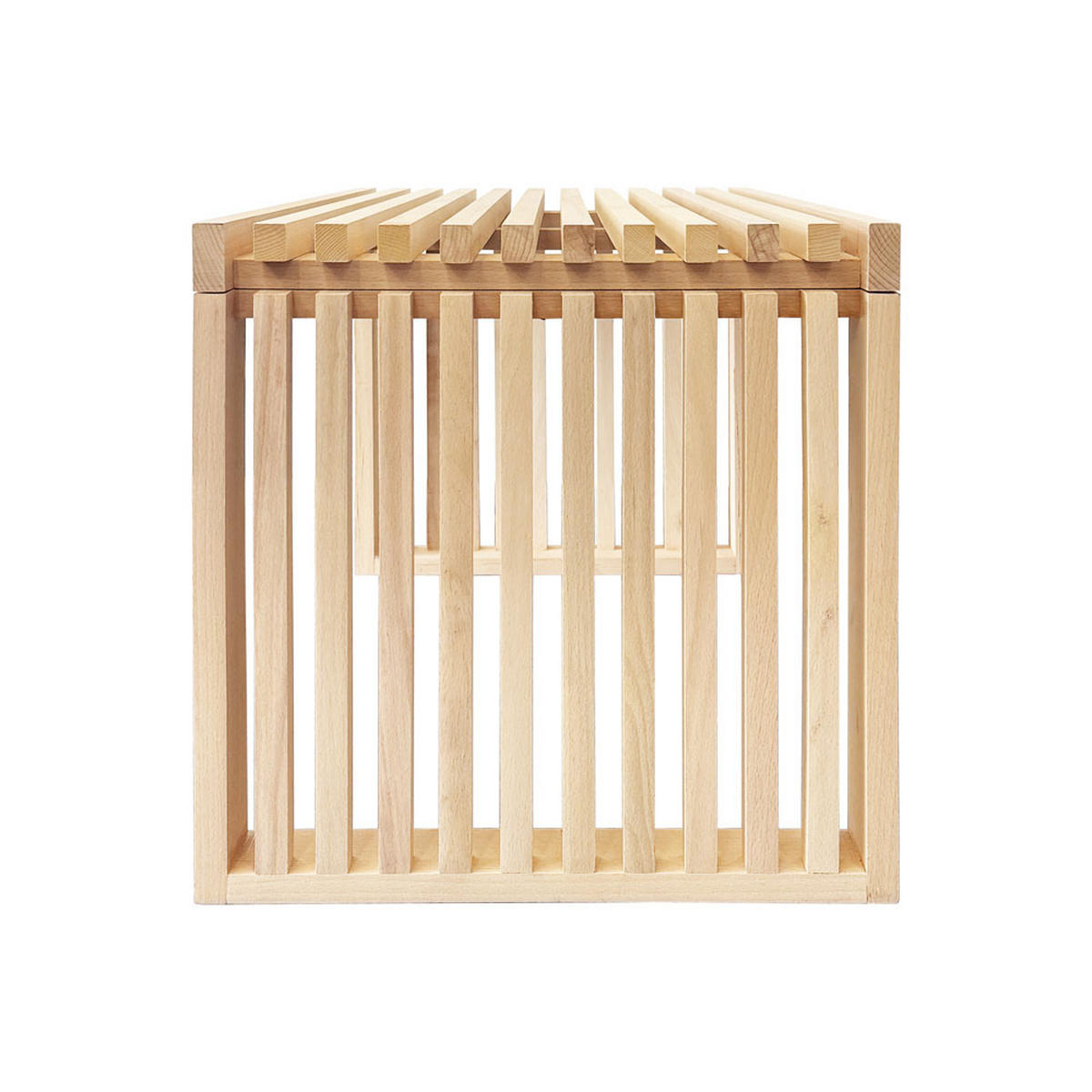 SITZBANK LORA - Natur, 110 cm - Naturfarben, Holz (110/42/40cm) - Home Deluxe