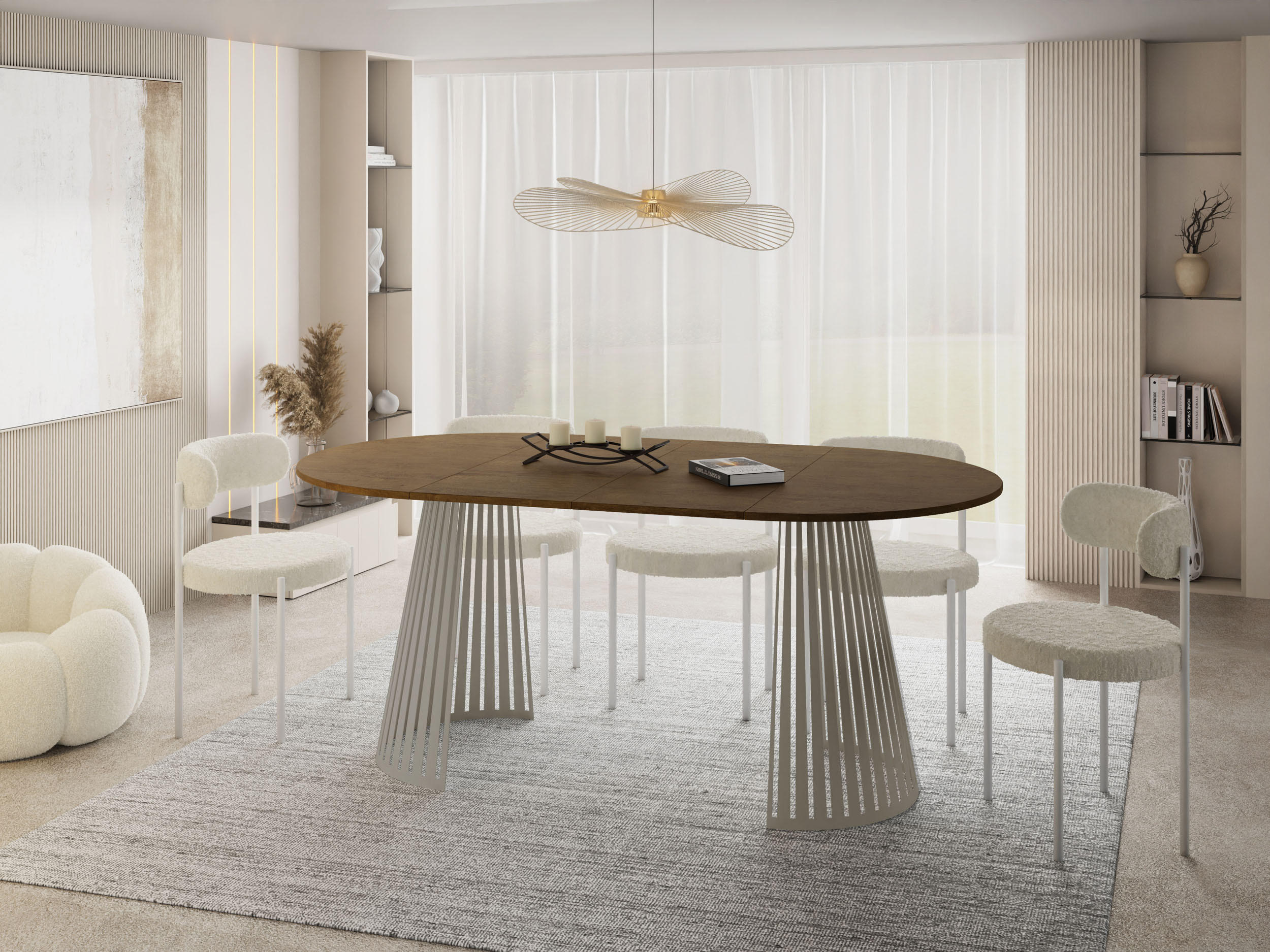 WFL Group Esstisch Alteiche 176x76x100 cm