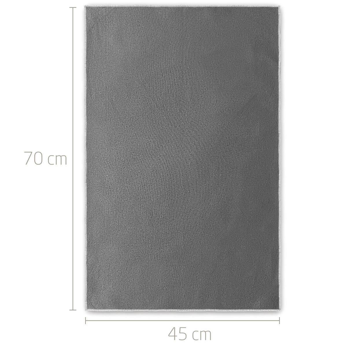 GESCHIRRTUCH 3er Set - Dunkelgrau, Textil (45/70cm) - Miqio Design