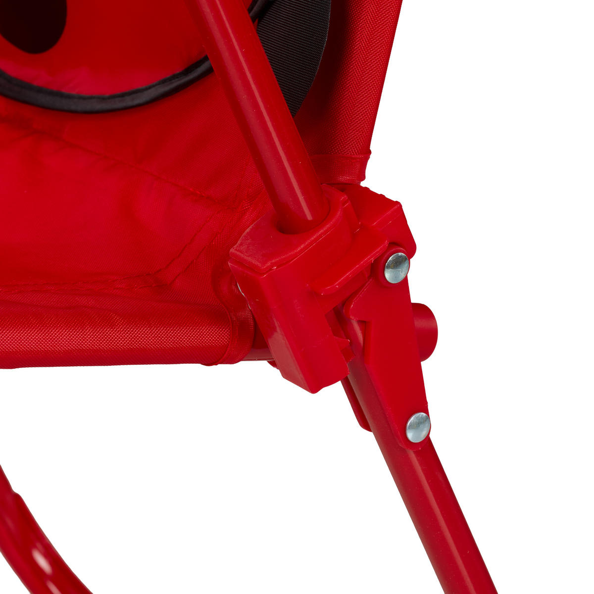 KINDER-KLAPPSTUHL - Rot, Textil/Metall (36/51.5/37.5cm) - Relaxdays