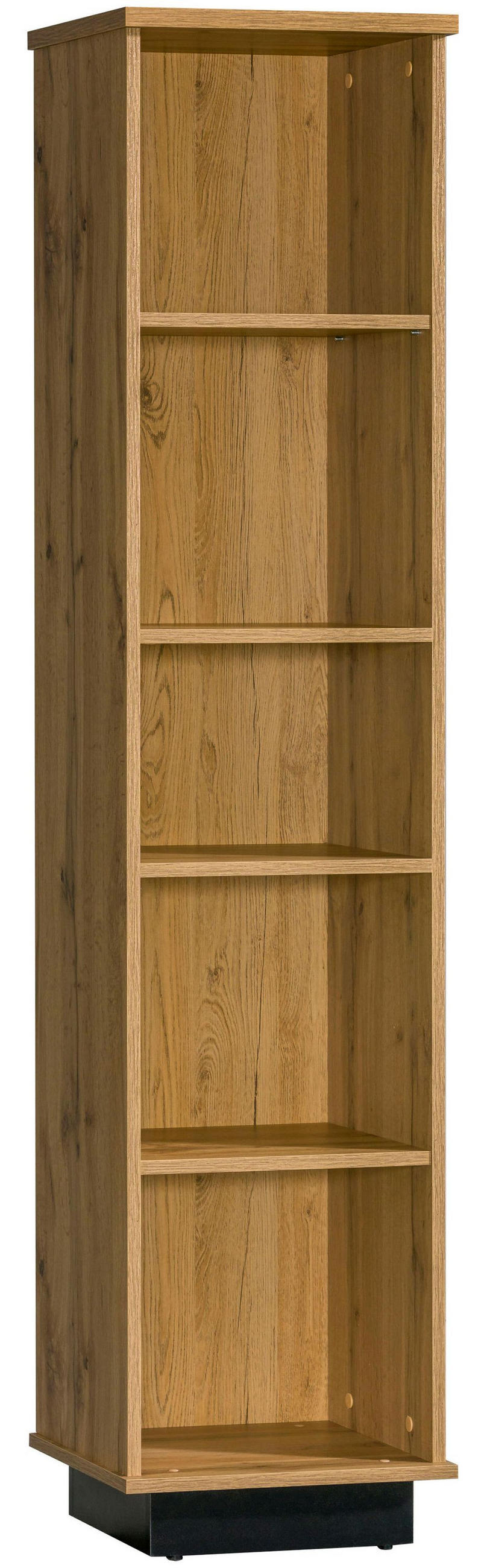BÜCHERREGAL Lamia LA10 Wotan Eiche / schwarz 40 / 36 / 175cm - Schwarz/Braun, Holz/Holzwerkstoff (40/175/36cm) - Feldmann-Wohnen