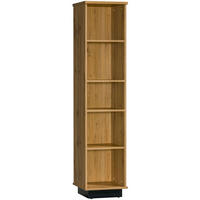 BÜCHERREGAL Lamia LA10 Wotan Eiche / schwarz 40 / 36 / 175cm - Schwarz/Braun, Holz/Holzwerkstoff (40/175/36cm) - Feldmann-Wohnen