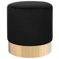POUF Sophia 39/39/40 cm - Schwarz, Textil (39/40/39cm) - Beliani