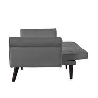 SCHLAFSOFA mit verstellbarer Rückenlehne klappbar Grau 89x172x70 cm Textil - Grau, Textil (89/70/172cm) - SONNENH