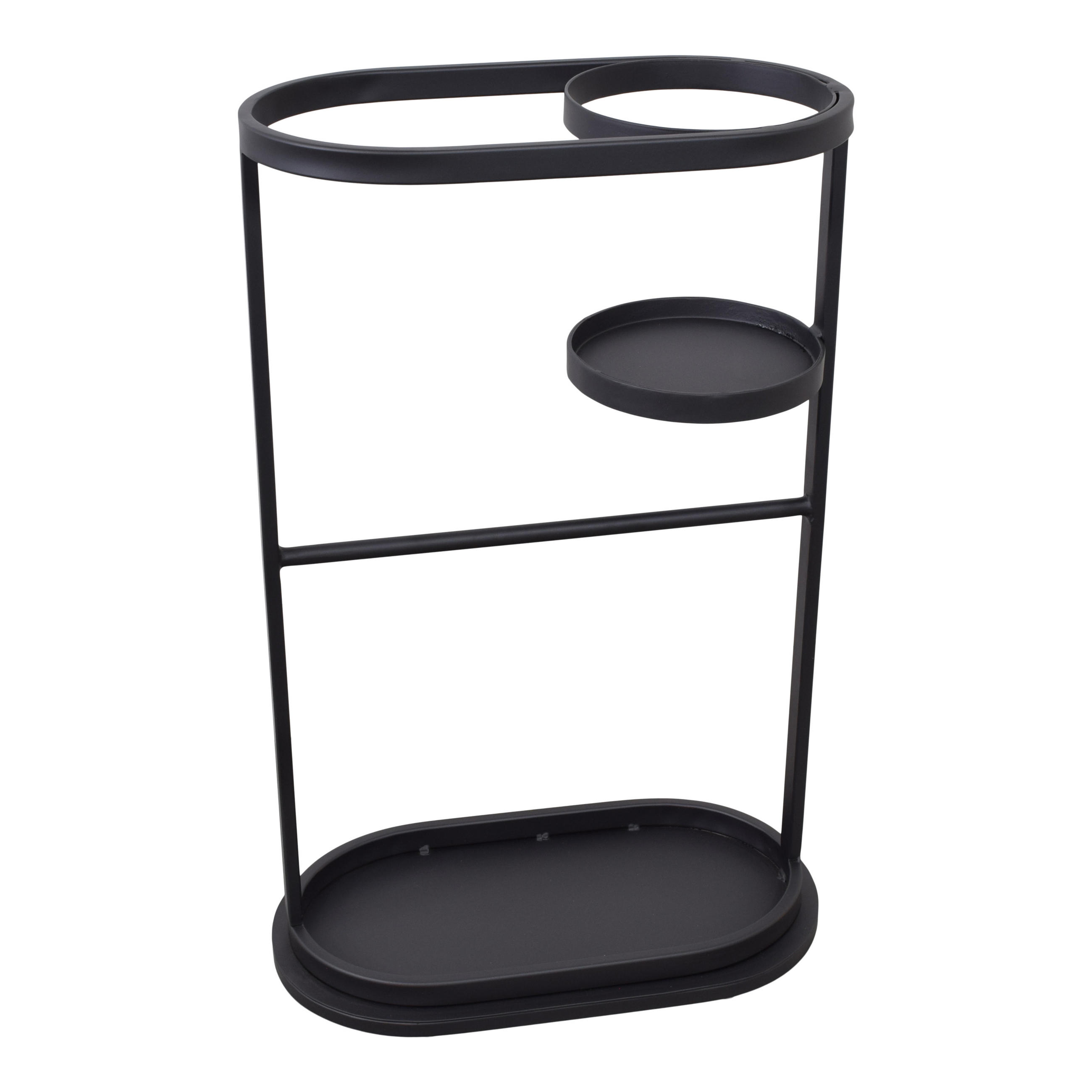 SCHIRMSTÄNDER Fila Schwarz - Schwarz, Metall (19/60/37cm) - LOFT42