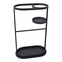 SCHIRMSTÄNDER Fila Schwarz - Schwarz, Metall (19/60/37cm) - LOFT42