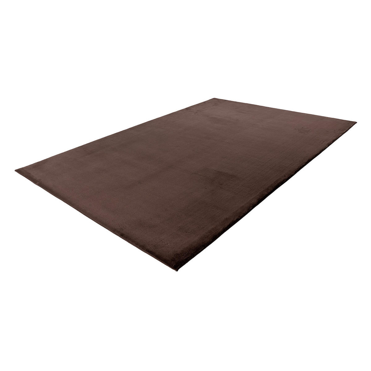 HOCHFLOR-TEPPICH Topia 400 Dunkelbraun 80x150 cm - Taupe, Textil (150/80cm) - carpet city