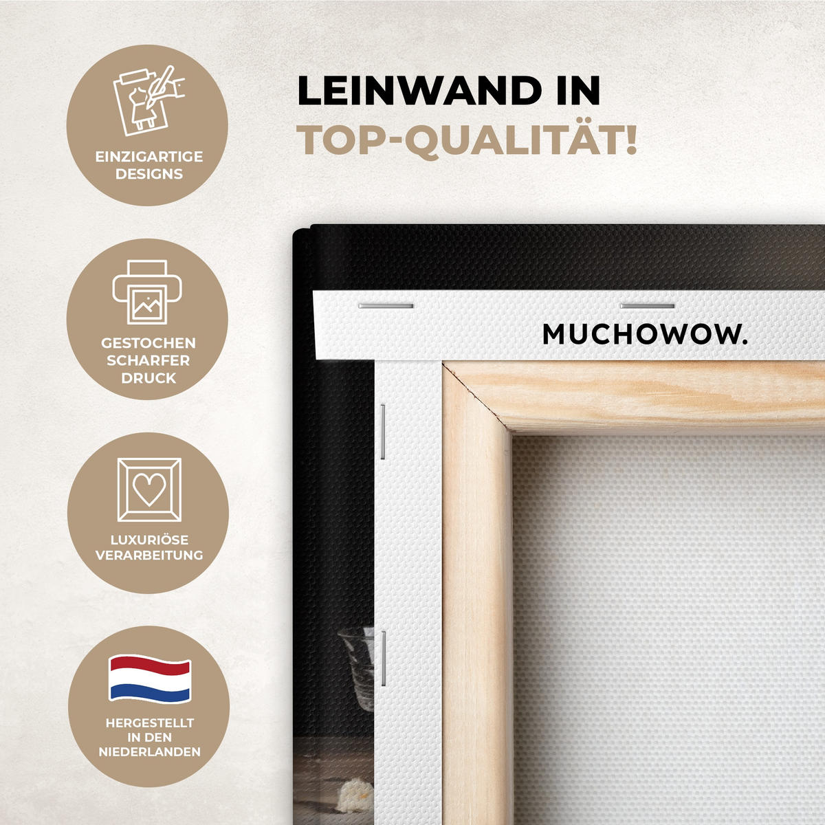 LEINWANDBILD Stilleben - Blumen - Blumenstrauß - Vase - Wein Deko Schlafzimmer 30x20 cm - Schwarz, Textil (30/20cm) - MuchoWow