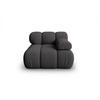 MODUL rechts Bellis aus 3D-Stoff expresso - Graubraun, Textil (94/70/94cm) - Micadoni