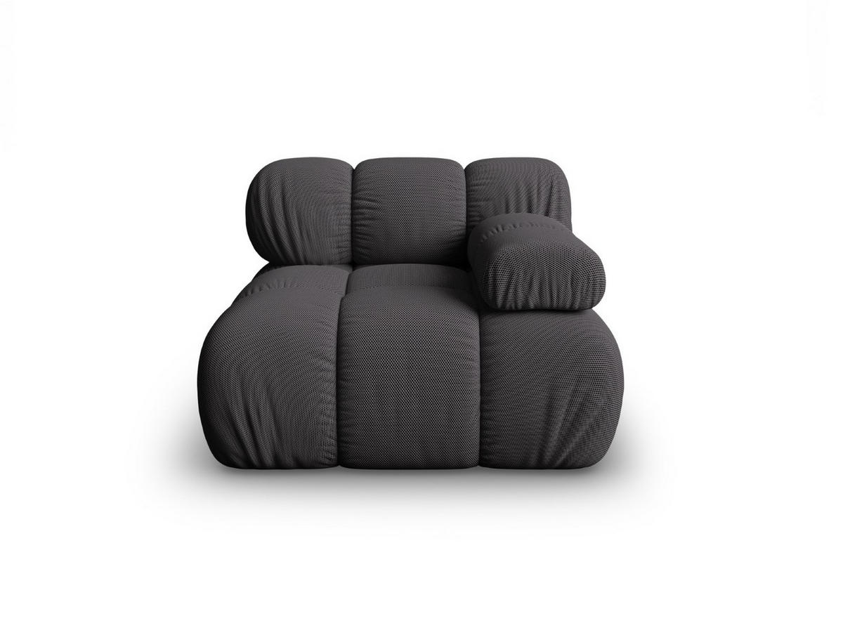 MODUL rechts Bellis aus 3D-Stoff expresso - Graubraun, Textil (94/70/94cm) - Micadoni