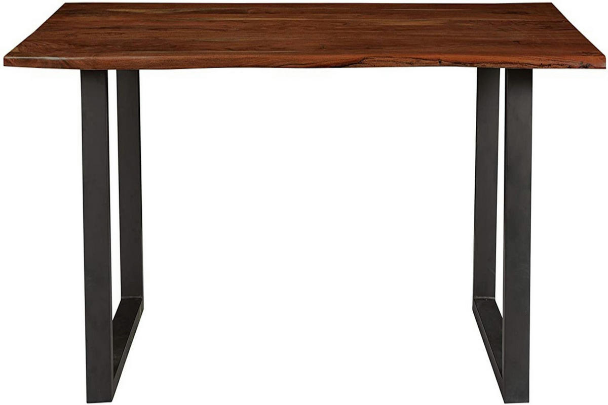 ESSTISCH INSA - Schwarz/Braun, Holz/Metall (60/110/77cm) - SAM