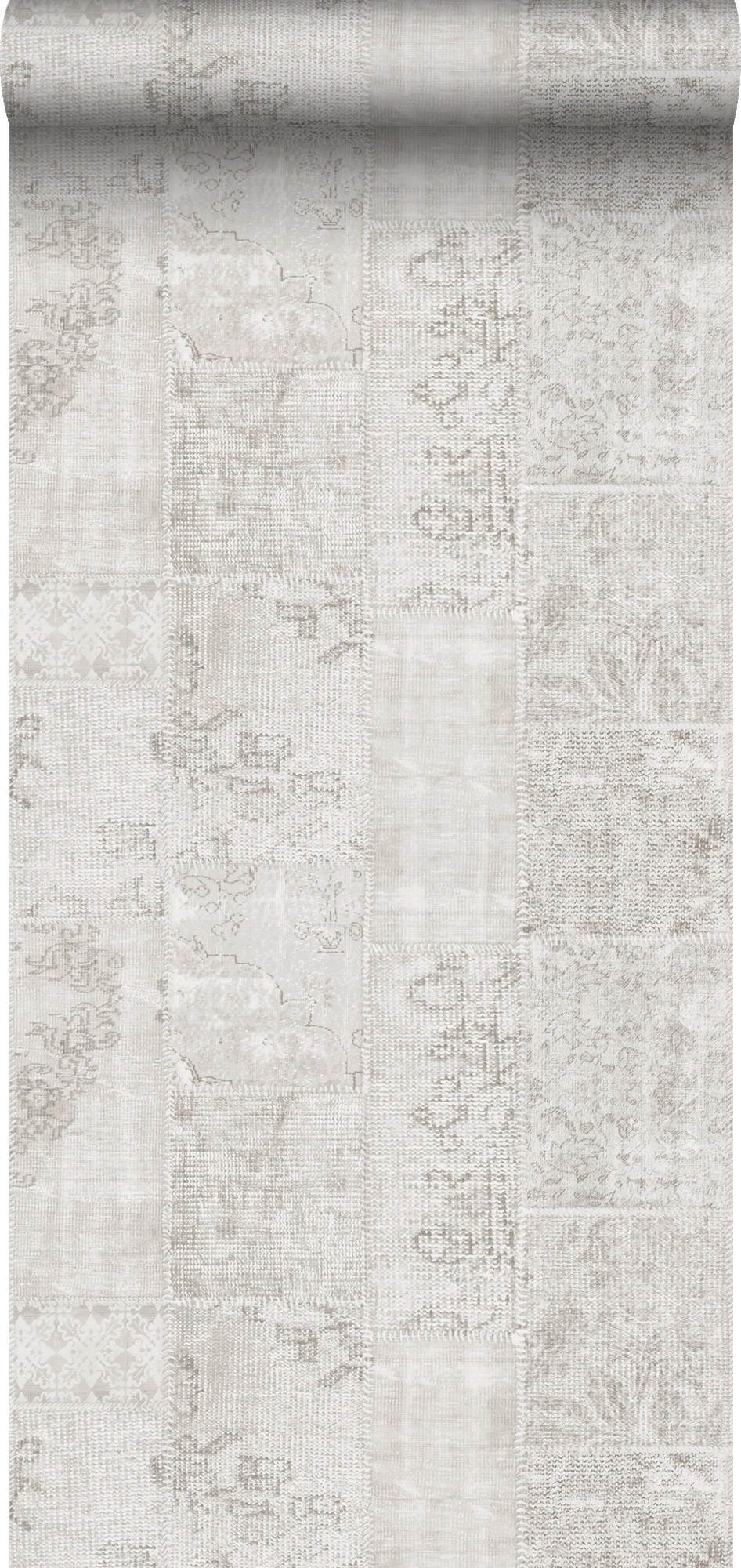 TAPETE Kelim-Patchwork 53 cm x 10.05 m - Grau, Papier (53/1000cm) - Sanders & Sanders