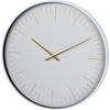 WANDUHR Moderne mit goldenen Zeigern Ø 50,7 cm - Weiß, Kunststoff (50.7/50.7/50.7cm) - Home Styling Collection