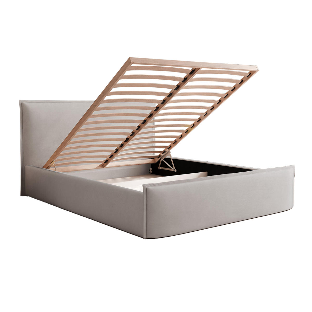 POLSTERBETT ALLBION 180x200 cm, Taupe - Taupe, Textil (200/180cm) - Fedve