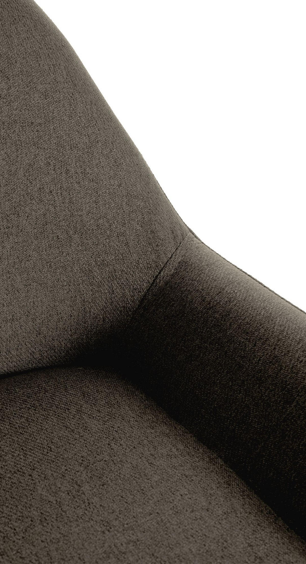 BARHOCKER 2 Stoff Taupe - Taupe/Weiß, Textil/Metall (51/89/52cm) - CLP