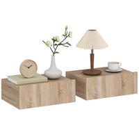 NACHTSCHRANK 2er-Set DE-12974 Schublade Eiche - Eichefarben, Holzwerkstoff (30/15/40cm) - ComfortXL
