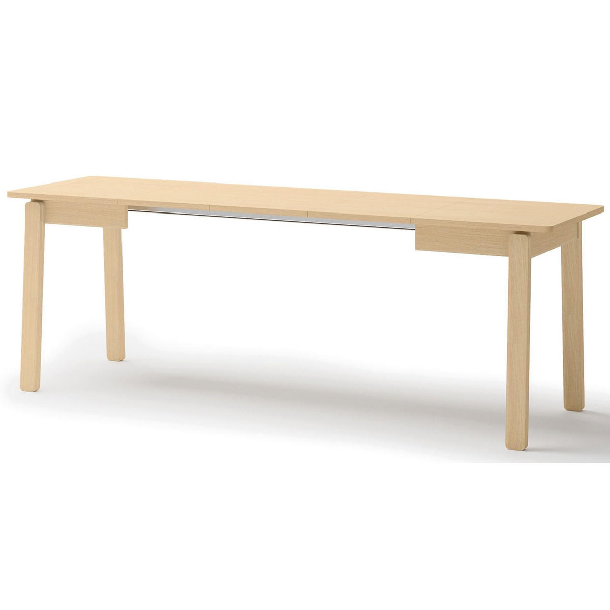 JEDÁLENSKÝ STÔL Plot rozkladací svetlý dekor duba, 104 x 224 x 60 cm - béžová, drevo/kompozitné drevo (60/104/77cm) - Selsey