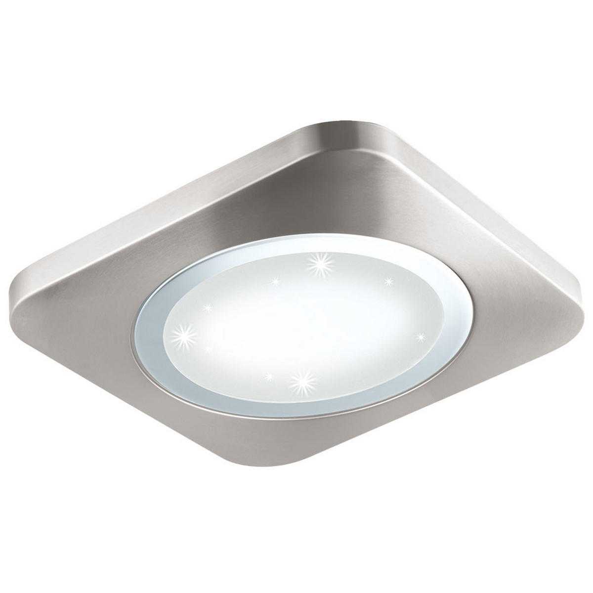 LED WANDLEUCHTE Metall Silber Kristalleffekt - Silberfarben, Metall (40/4/40cm)