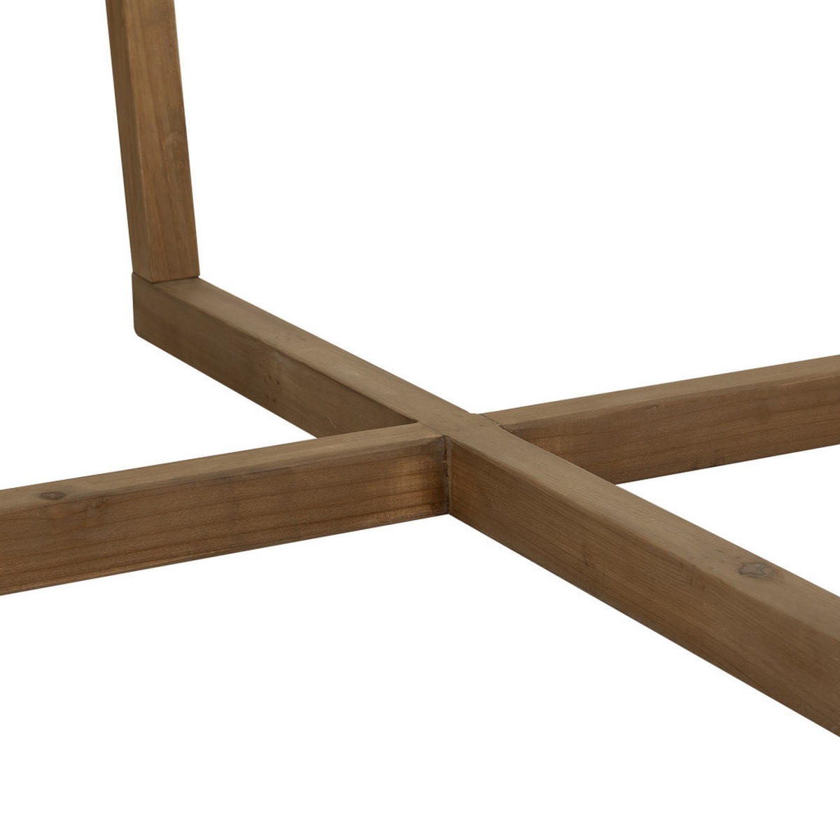 COUCHTISCH aus Holz und Metall D100x44 cm - Braun, Holz (100/100/43.5cm) - Wanderlust