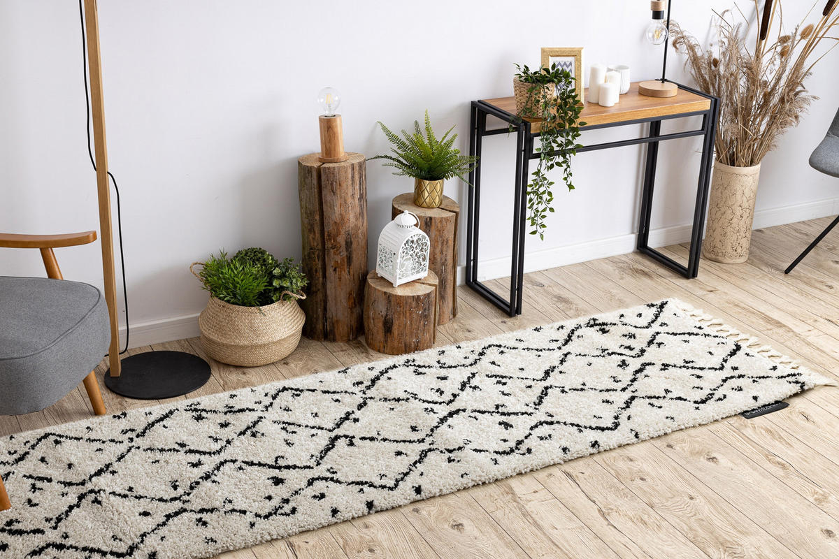 TEPPICH Berber 60/200 cm - Creme, Textil (60/200cm) - rugsX