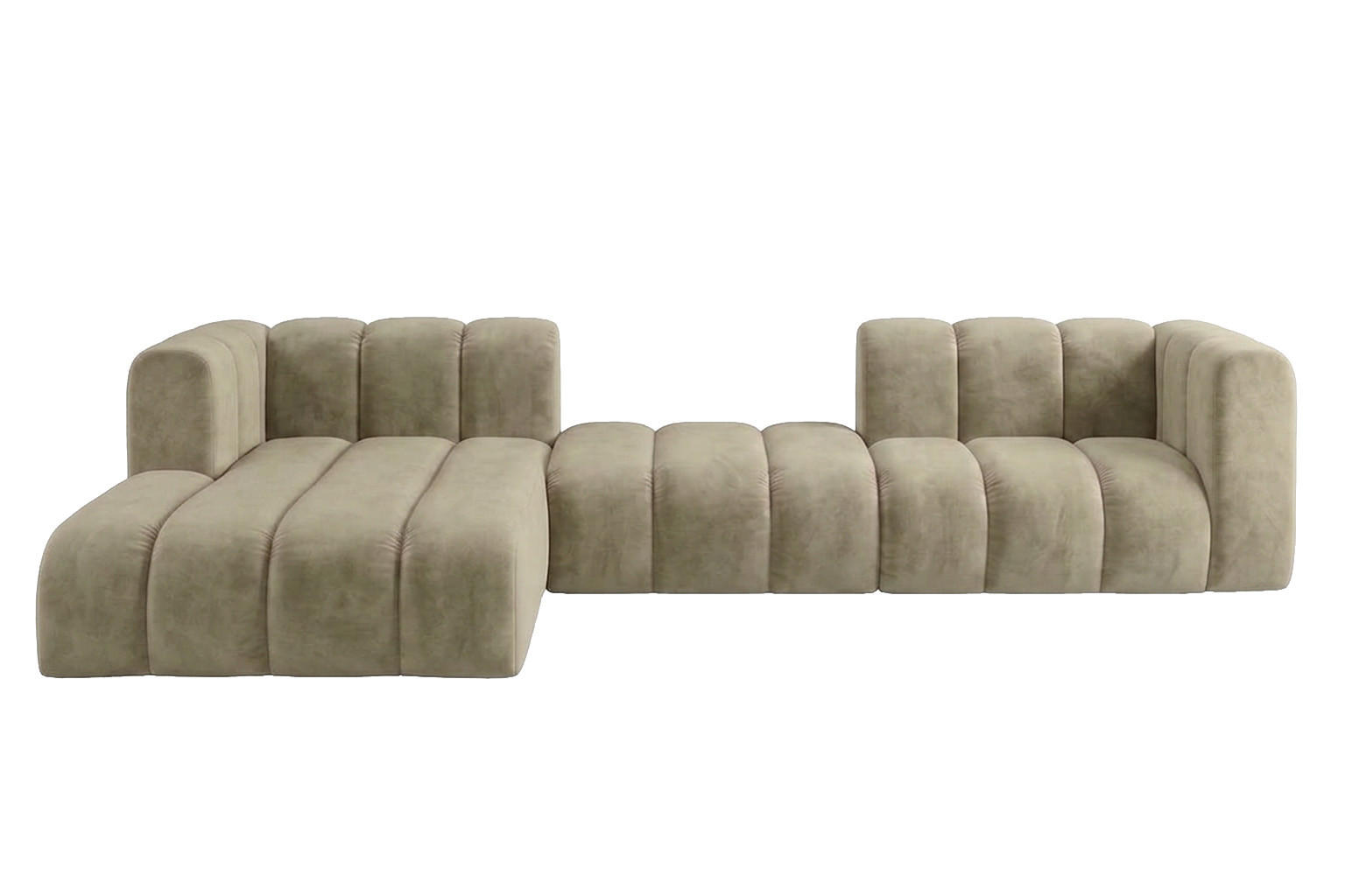 Kaiser Möbel Ecksofa Beige 319x175 cm