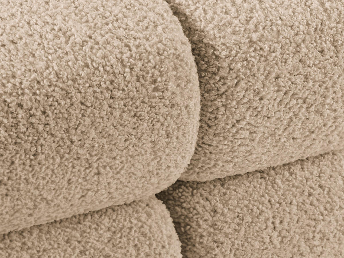 SOFA modular links Bellis aus Boucle sandfarben 4 Sitzplätze - Sandfarben, Textil (282/70/94cm) - Micadoni