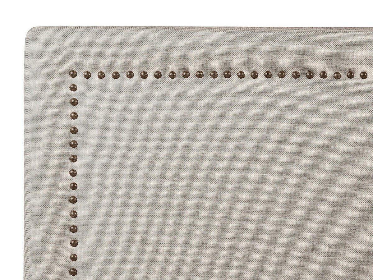 BETTKOPFTEIL - 2 Personen - stoff - beige Alvise - Beige, Textil (170/115/7cm) - Vente-Unique