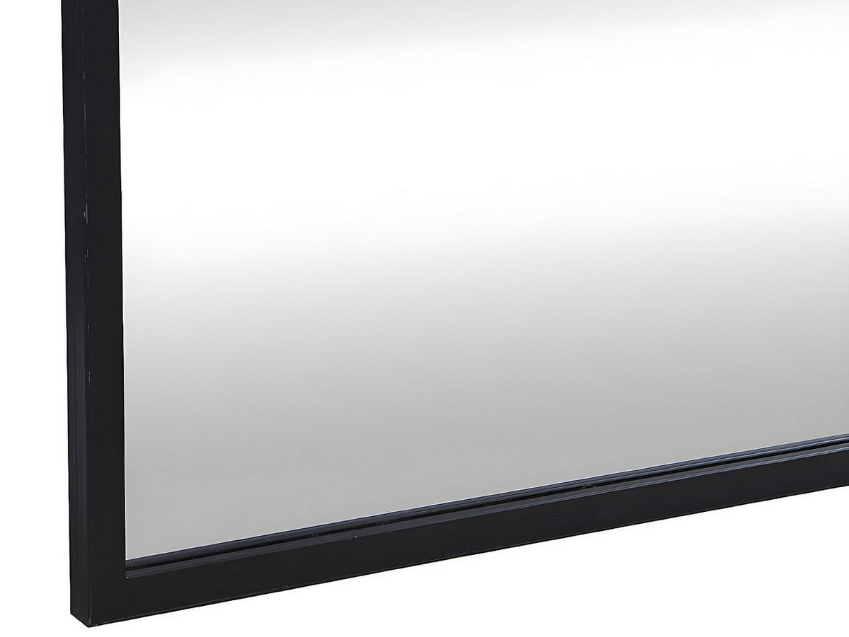 SPIEGEL - Industrial-Stil - Metall - 150 x 130 cm - Schwarz - MALDONIA - Schwarz, Metall (130/150/3cm) - Vente-Unique