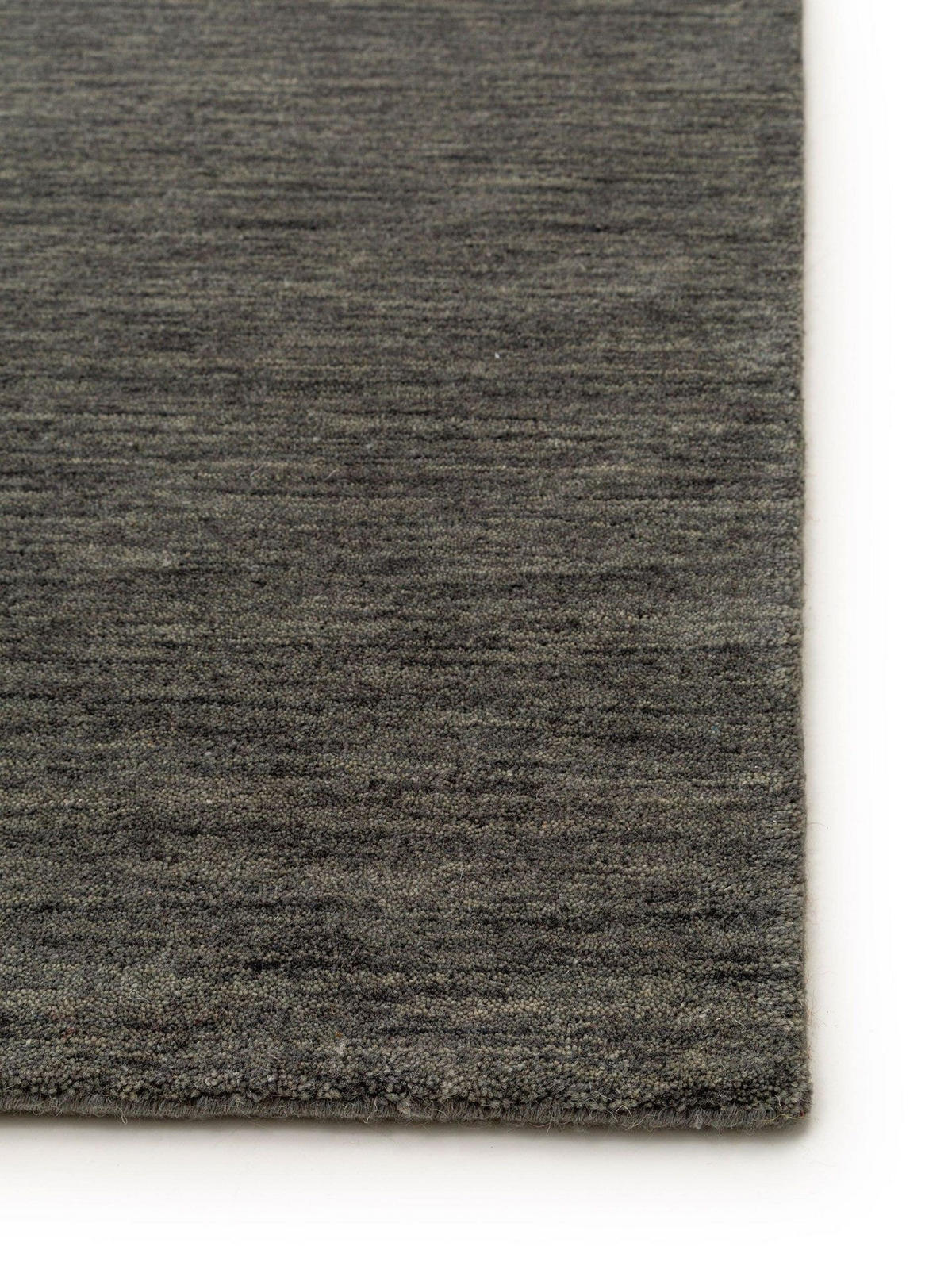 TEPPICH Wollteppich Jamal Grau - Grau, Textil (300/1cm) - KUNSTLOFT