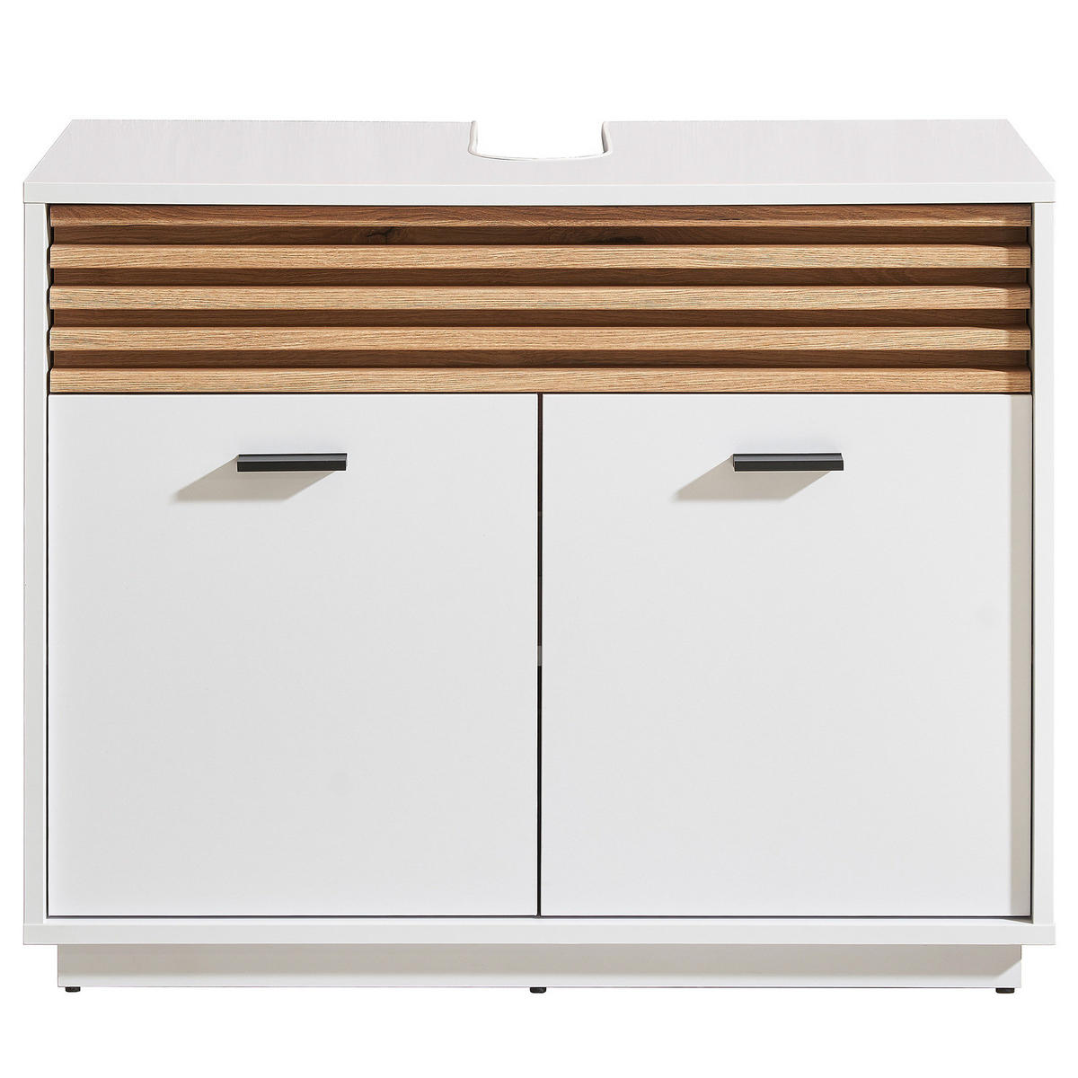 WASCHBECKENUNTERSCHRANK - Weiß, Holzwerkstoff (80/64/40cm) - home24