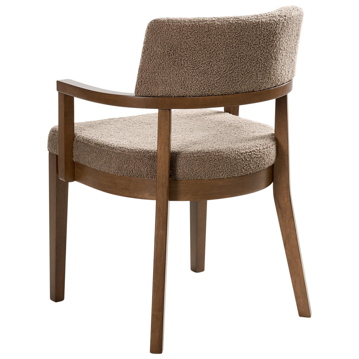 ÉTKEZŐSZÉK 2 darabos Szett Bézs Tópszín - bézs/sötétbarna, textil (59/82/56cm) - Beliani