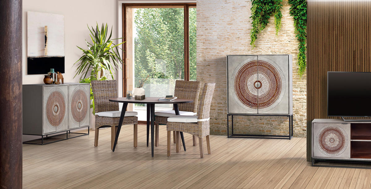 ESSTISCH aus Mangoholz - Braun, Holz (120/120/75cm) - Giner y Colomer