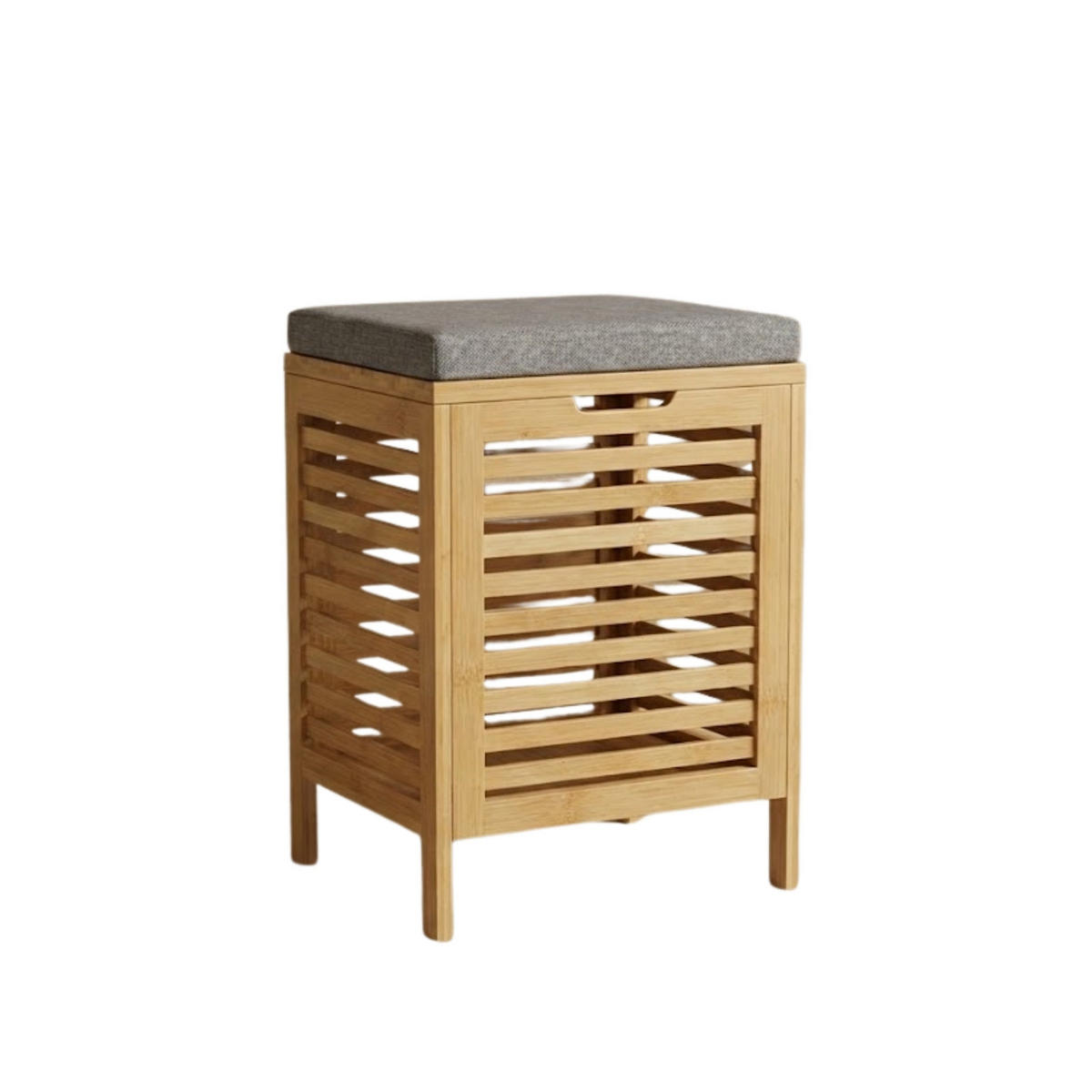 WÄSCHEKORB Disa 40l - Beige, Naturmaterialen (35/53/35cm)