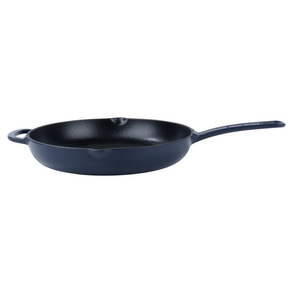 GUSSEISENPFANNE Litina emailliert dunkelblau - Dunkelblau, Metall (43/27.5/4.5cm) - Orion 