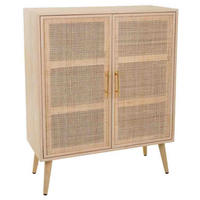 ANRICHTE aus MDF und Netz, Braun, 80x37x101 cm - Braun, Holz (80/37/101cm) - Wanderlust