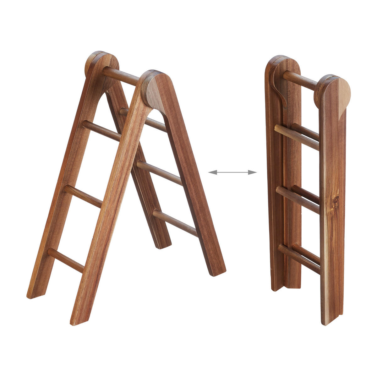 ETAGERE - hnedá, drevo (41/38cm) - Relaxdays