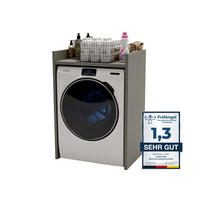 WASCHMASCHINENSCHRANK Dunkelgrau 66/97/48cm - Dunkelgrau, Holzwerkstoff (66/97/48cm) - CraftPAK
