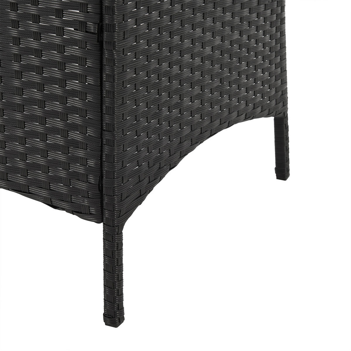 GARTENLOUNGE Dallas Schwarz - Schwarz/Grau, Metall - SVITA