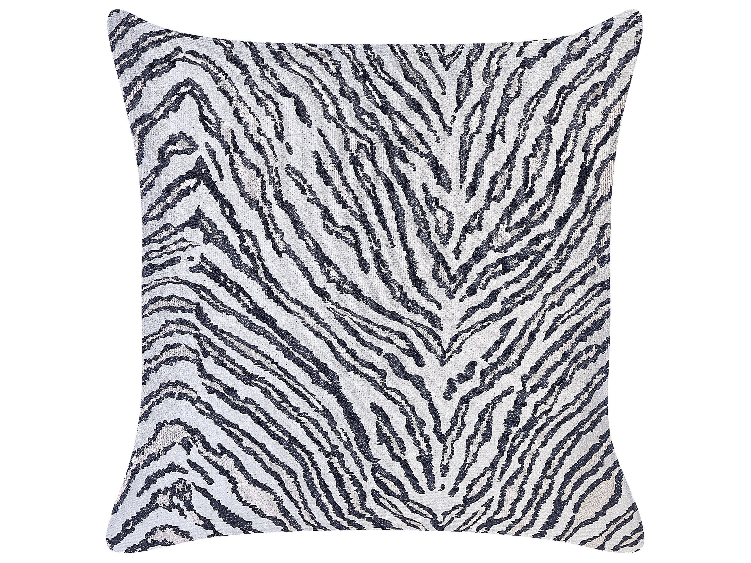 DEKOKISSEN 2er-Set Schwarz 45/45 cm Manetti - Schwarz, Textil (45/45cm) - Beliani