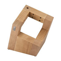 MESSERBLOCK Beige 20/20/20 cm AL78 - Beige, Holz (20/20/20cm) - ArteLegno