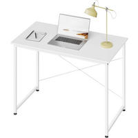 SCHREIBTISCH 100x50x75 cm, Weiß - Weiß, Holzwerkstoff/Metall (50/100/75cm) - Woltu