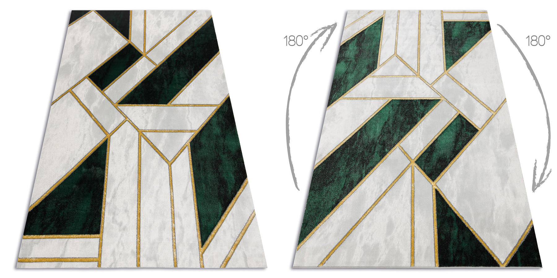 TEPPICH Emerald 120/170 cm - Pastellgrün, Textil (120/170cm) - rugsX
