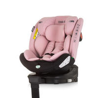 KINDERSITZ Tourino i-Size (40-150cm) rosa Isofix, höhenverstellbar, Stützbein, drehbar - Rosa, Kunststoff (46/78/49cm) - Chipolino